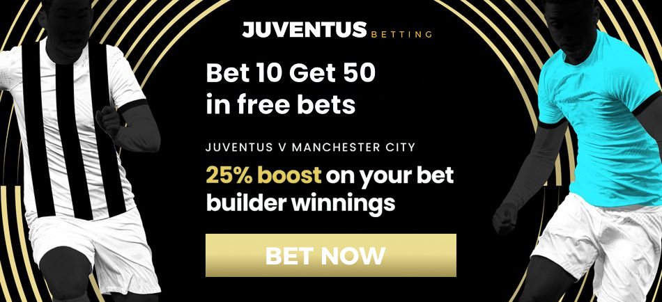 Juventus Bet: get up to 200% bonus on accumulator bets